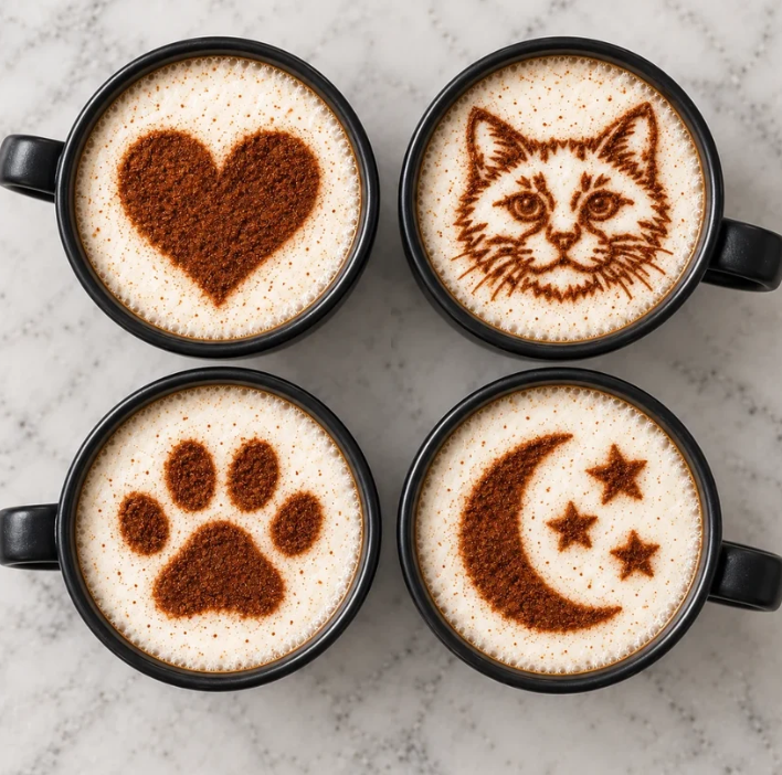Latte art perfecto en tu café en 1 clic